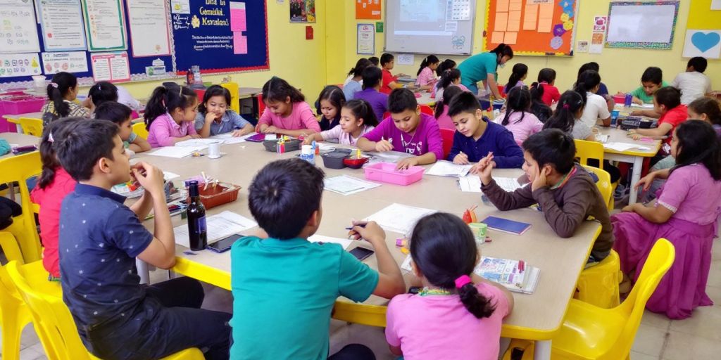 Kelas yang ceria di SD GAMALIEL PALU dengan siswa aktif.